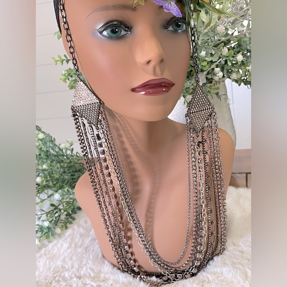 Chico’s Multiple strand Rhinestoned Belt or Necklace